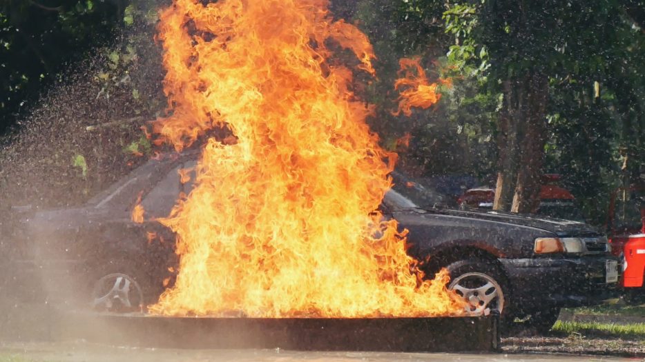 vehicule incendie